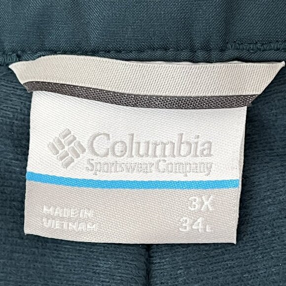 NWT Columbia Men's Snowboard Weatherproof Omni-Tech Powder Green Pants Size 3X - Picture 11 of 16
